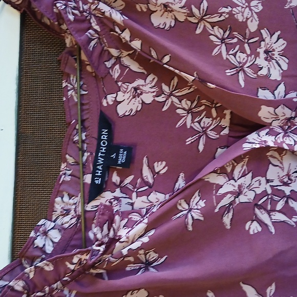 41 Hawthorn Mauve Floral Top - Picture 1 of 5